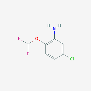 molecular formula C7H6ClF2NO B1358830 5-Chloro-2-(difluoromethoxy)aniline CAS No. 914635-76-0