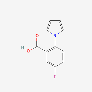molecular formula C11H8FNO2 B1358837 5-氟-2-(1H-吡咯-1-基)苯甲酸 CAS No. 1016835-48-5