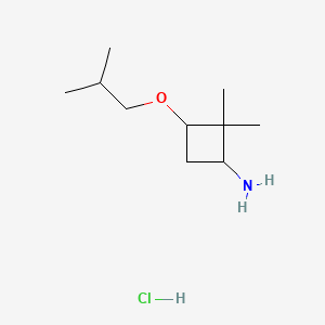 2,2-dimethyl-3-(2-methylpropoxy)cyclobutan-1-amine hydrochloride, Mixture of diastereomers