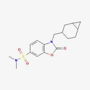 3-({bicyclo[4.1.0]heptan-3-yl}methyl)-N,N-dimethyl-2-oxo-2,3-dihydro-1,3-benzoxazole-6-sulfonamide