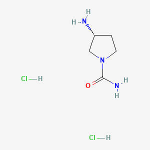 (3R)-3-aminopyrrolidine-1-carboxamidedihydrochloride