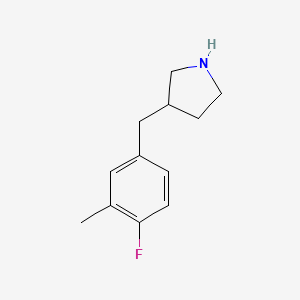 3-(4-Fluoro-3-methylbenzyl)pyrrolidine