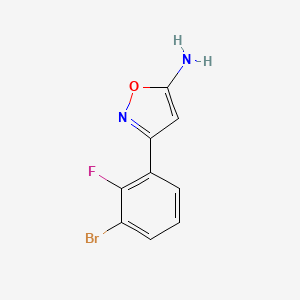 3-(3-Bromo-2-fluorophenyl)isoxazol-5-amine