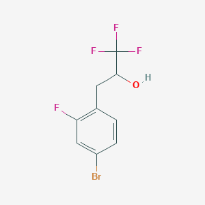 3-(4-Bromo-2-fluorophenyl)-1,1,1-trifluoropropan-2-ol