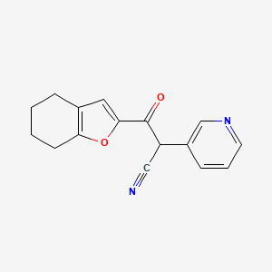 3-Oxo-2-(pyridin-3-yl)-3-(4,5,6,7-tetrahydro-1-benzofuran-2-yl)propanenitrile