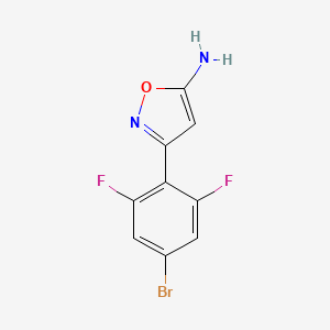 3-(4-Bromo-2,6-difluorophenyl)isoxazol-5-amine