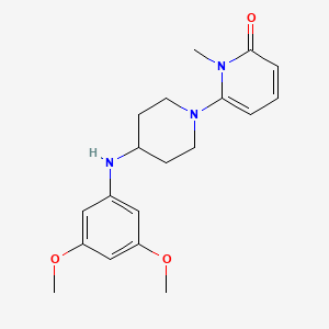 6-{4-[(3,5-Dimethoxyphenyl)amino]piperidin-1-yl}-1-methyl-1,2-dihydropyridin-2-one