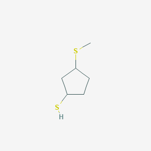 3-(Methylsulfanyl)cyclopentane-1-thiol