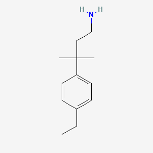 3-(4-Ethylphenyl)-3-methylbutan-1-amine