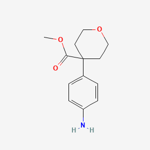 Methyl4-(4-aminophenyl)oxane-4-carboxylate