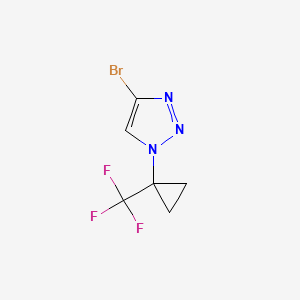 4-bromo-1-[1-(trifluoromethyl)cyclopropyl]-1H-1,2,3-triazole