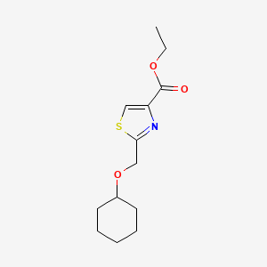 Ethyl2-[(cyclohexyloxy)methyl]-1,3-thiazole-4-carboxylate