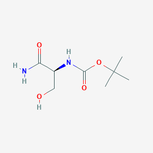 Tert-butyl n-[(1s)-1-carbamoyl-2-hydroxyethyl]carbamate