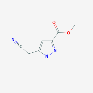 methyl 5-(cyanomethyl)-1-methyl-1H-pyrazole-3-carboxylate