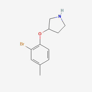 3-(2-Bromo-4-methylphenoxy)pyrrolidine