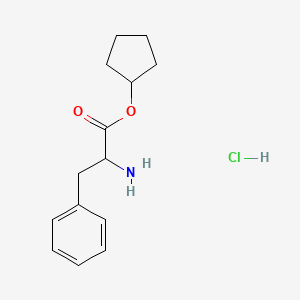 Cyclopentyl 2-amino-3-phenylpropanoate hydrochloride