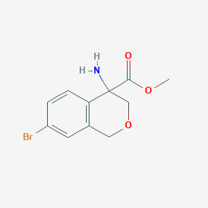 Methyl 4-amino-7-bromoisochroman-4-carboxylate