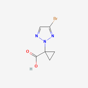 1-(4-bromo-2H-1,2,3-triazol-2-yl)cyclopropane-1-carboxylicacid