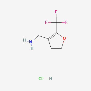 1-[2-(Trifluoromethyl)furan-3-yl]methanaminehydrochloride