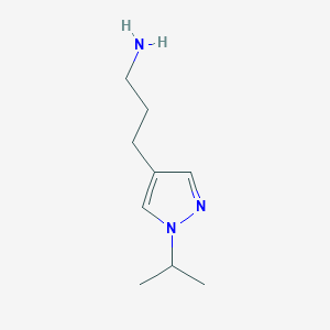 3-(1-Isopropyl-1h-pyrazol-4-yl)propan-1-amine