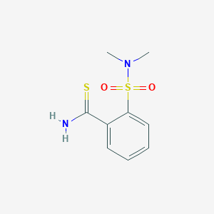 molecular formula C9H12N2O2S2 B1358883 2-(Dimethylsulfamoyl)benzene-1-carbothioamide 