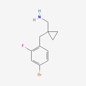 (1-(4-Bromo-2-fluorobenzyl)cyclopropyl)methanamine