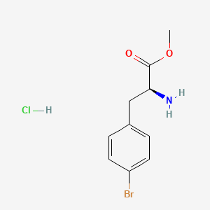molecular formula C10H13BrClNO2 B1358885 (S)-Methyl 2-amino-3-(4-bromophenyl)propanoate hydrochloride CAS No. 99359-32-7