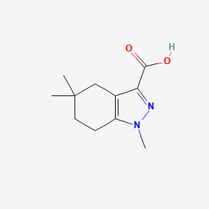 1,5,5-trimethyl-4,5,6,7-tetrahydro-1H-indazole-3-carboxylic acid