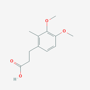 molecular formula C12H16O4 B1358887 3,4-Dimethoxy-2-methylphenylpropionic acid 