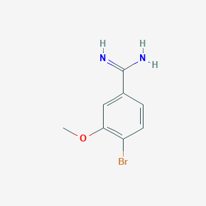 4-Bromo-3-methoxybenzene-1-carboximidamide