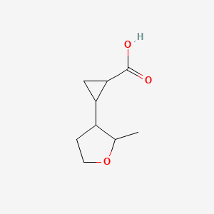 2-(2-methyloxolan-3-yl)cyclopropane-1-carboxylicacid,Mixtureofdiastereomers