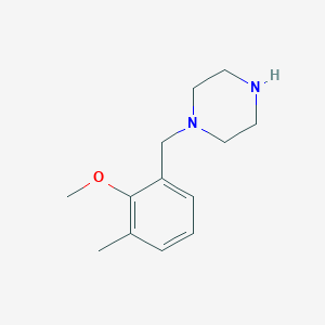 1-[(2-Methoxy-3-methylphenyl)methyl]piperazine