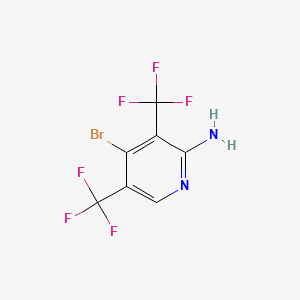 4-Bromo-3,5-bis(trifluoromethyl)pyridin-2-amine