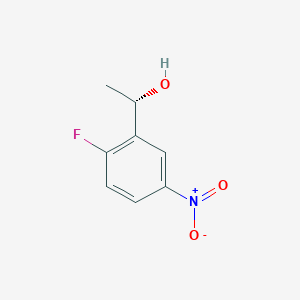 molecular formula C8H8FNO3 B13588906 (S)-1-(2-Fluoro-5-nitrophenyl)ethan-1-ol 