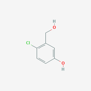 molecular formula C7H7ClO2 B1358898 4-Chloro-3-(hydroxymethyl)phenol CAS No. 876299-47-7