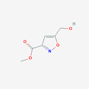 molecular formula C6H7NO4 B135890 5-(羟甲基)-1,2-恶唑-3-羧酸甲酯 CAS No. 139297-55-5