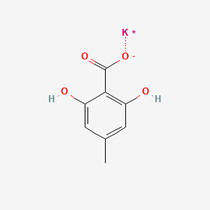 molecular formula C8H7KO4 B1358900 Potassium;2,6-dihydroxy-4-methylbenzoate 