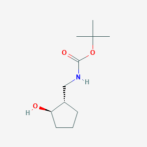 trans-tert-Butyl ((2-hydroxycyclopentyl)methyl)carbamate