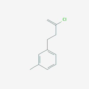 molecular formula C11H13Cl B1358908 2-氯-4-(3-甲基苯基)-1-丁烯 CAS No. 731772-17-1