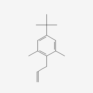 molecular formula C15H22 B1358932 3-(4-Tert-butyl-2,6-dimethylphenyl)-1-propene CAS No. 34918-83-7