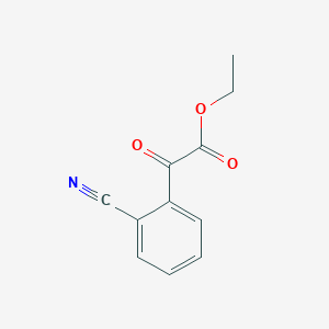 molecular formula C11H9NO3 B1358943 Ethyl 2-cyanobenzoylformate CAS No. 228259-44-7
