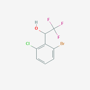 1-(2-Bromo-6-chlorophenyl)-2,2,2-trifluoroethan-1-ol