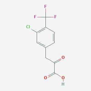 3-[3-Chloro-4-(trifluoromethyl)phenyl]-2-oxopropanoic acid