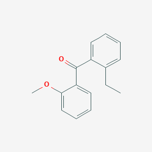 molecular formula C16H16O2 B1358977 2-乙基-2'-甲氧基苯甲酮 CAS No. 750633-44-4