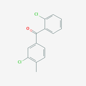 molecular formula C14H10Cl2O B1359001 2,3'-二氯-4'-甲基二苯甲酮 CAS No. 861307-17-7