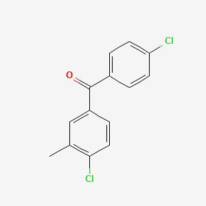 molecular formula C14H10Cl2O B1359005 4,4'-Dichloro-3-methylbenzophenone CAS No. 951891-10-4