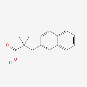 1-[(Naphthalen-2-yl)methyl]cyclopropane-1-carboxylic acid