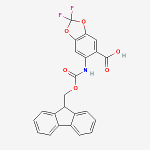 6-({[(9H-fluoren-9-yl)methoxy]carbonyl}amino)-2,2-difluoro-1,3-dioxaindane-5-carboxylicacid