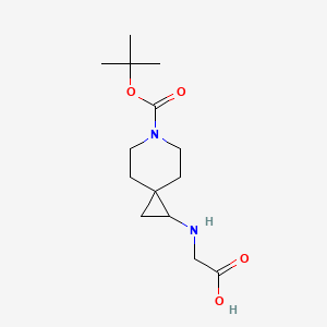 2-({6-[(Tert-butoxy)carbonyl]-6-azaspiro[2.5]octan-1-yl}amino)acetic acid