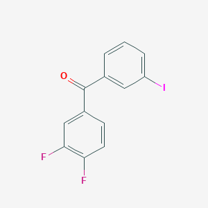 molecular formula C13H7F2IO B1359014 3,4-Difluoro-3'-iodobenzophenone CAS No. 951891-71-7